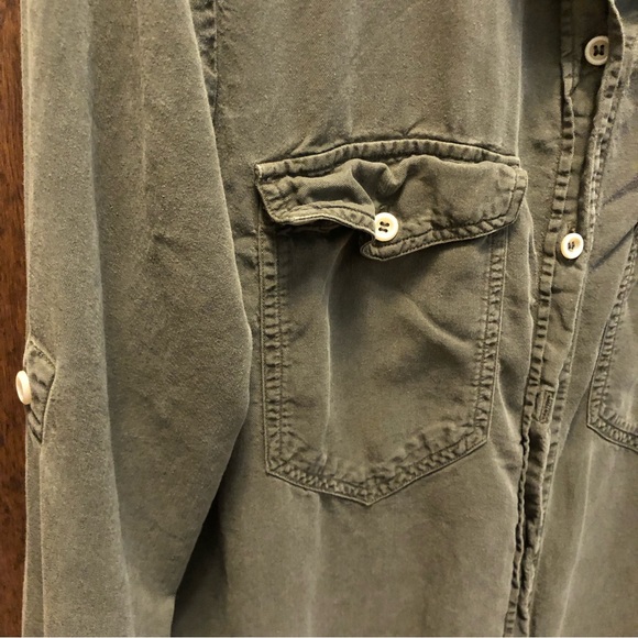 Green Athleta Button-down - Picture 3 of 4